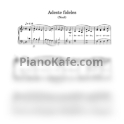 Ноты Andrea Bocelli - Adeste fideles - предпросмотр