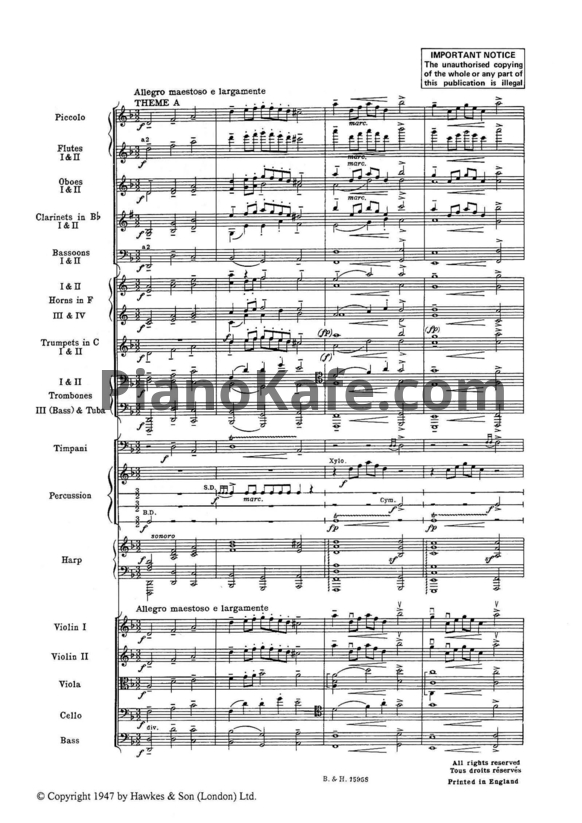 Sheets Б. Бриттен - Путеводитель по оркестру для юных слушателей (Op. 34)