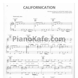 Ноты Red Hot Chili Peppers - Californication - предпросмотр