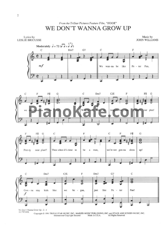 Ноты John Williams - Hook (Книга нот)