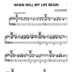 Ноты Mandy Moore - When will my life begin - предпросмотр