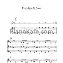 Ноты Lenka - Everything At Once - предпросмотр