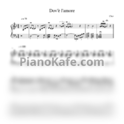 Ноты Cher - Dov'e L'Amore - предпросмотр