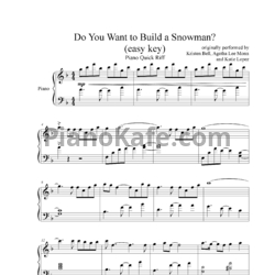 Ноты Kristen Bell, Agatha Lee Monn & Katie Lopez - Do You Want to Build a Snowman? - предпросмотр