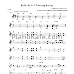 Ноты Emily Remler - Softly as in a morning sunrise - предпросмотр