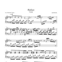 Ноты Ed Sheeran - Perfect (Arr. Herowitz Team) - предпросмотр