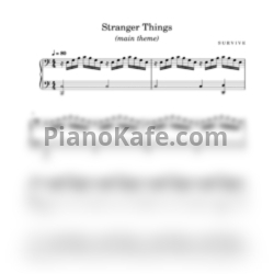 Ноты Survive - Stranger Things (Main Theme) - предпросмотр