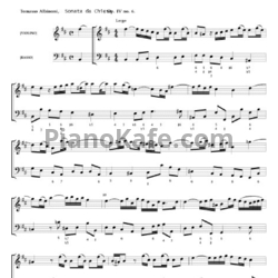 Ноты Томазо Альбинони - Sonata da chiesa - предпросмотр