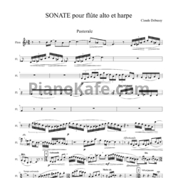 Sheets Claude Debussy - Sonate pour flute, alto, et harpe - preview