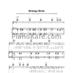 Ноты Birdy - Strange birds - предпросмотр