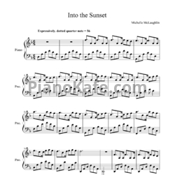 Ноты Michele Mclaughlin - Into the sunset - предпросмотр