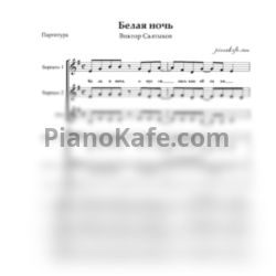 Ноты Виктор Салтыков - Белая ночь (Партитура) - предпросмотр