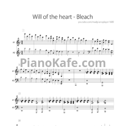 Ноты Shiro Sagisu - Will of the heart - предпросмотр