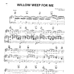 Ноты Ann Ronell - Willow weep for me - предпросмотр