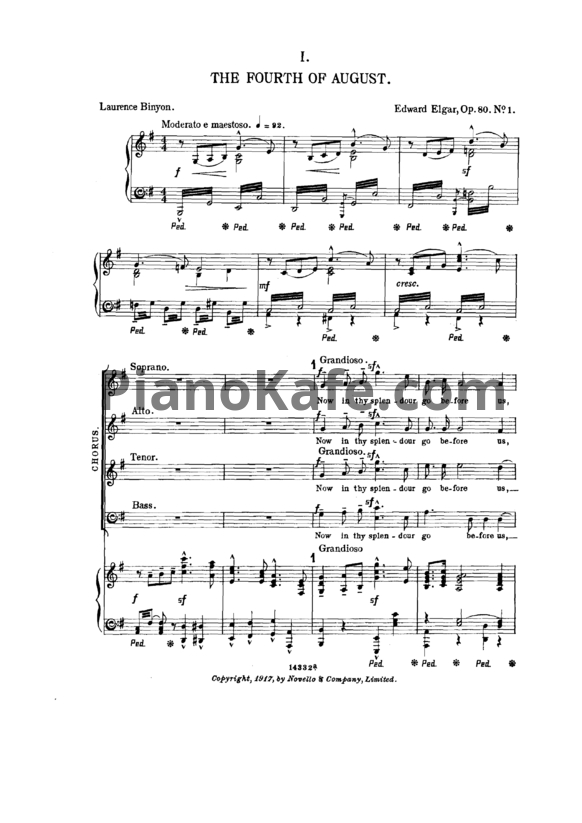 Ноты Эдуард Элгар - Дух Англии (Op. 80)