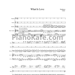 Sheets Haddaway - What is love (Партитура) - preview
