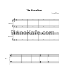 Ноты Danny Elfman - The piano duet - предпросмотр