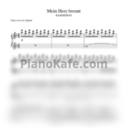 Ноты Rammstein - Mein Herz Brennt (Piano cover by Saprina) - предпросмотр