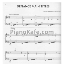 Ноты James Newton Howard - Defiance (Книга нот) - предпросмотр