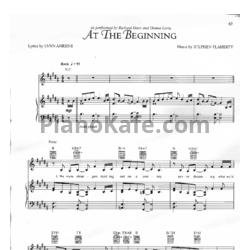 Ноты Richard Marx & Donna Lewis - At the beginning - предпросмотр