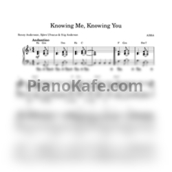 Ноты ABBA - Knowing me, knowing you (Piano cover) - предпросмотр