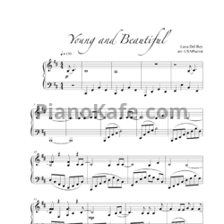 Ноты Lana Del Rey - Young and beautiful (arr. USA Pianist) - предпросмотр