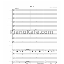 Ноты Walter Afanasieff and Josh Groban - Per te (Партитура и голоса) - предпросмотр