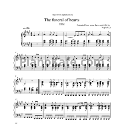 Ноты HIM - Funeral of hearts - предпросмотр