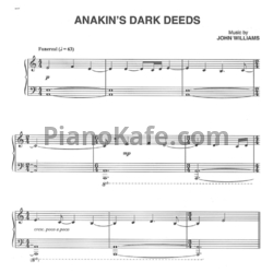 Ноты John Williams - Anakin's dark deeds - предпросмотр