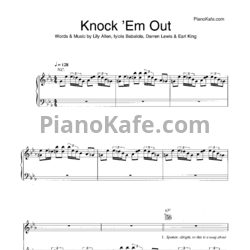Ноты Lily Allen - Knock 'em out - предпросмотр