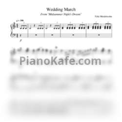 Ноты Феликс Мендельсон - Свадебный марш (Wedding March) - предпросмотр