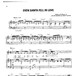 Ноты Jim Brickman - Even Santa fell in love - предпросмотр