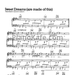 Ноты Eurythmics - Sweet dreams (Are made of this) - предпросмотр