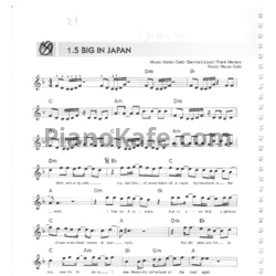 Ноты Alphaville - Big in Japan - предпросмотр