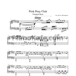 Ноты Chappell Roan - Pink pony club - предпросмотр