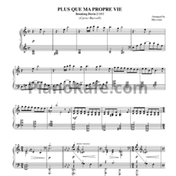 Ноты Carter Burwell - Plus que ma propre vie - предпросмотр