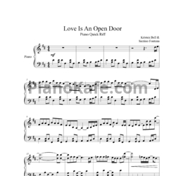 Ноты Kristen Bell & Santino Fontana - Love is an open door - предпросмотр