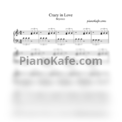 Ноты Beyonce - Crazy in love (Exclusive version) - предпросмотр