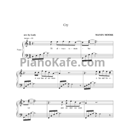 Ноты Mandy Moore - Cry - предпросмотр