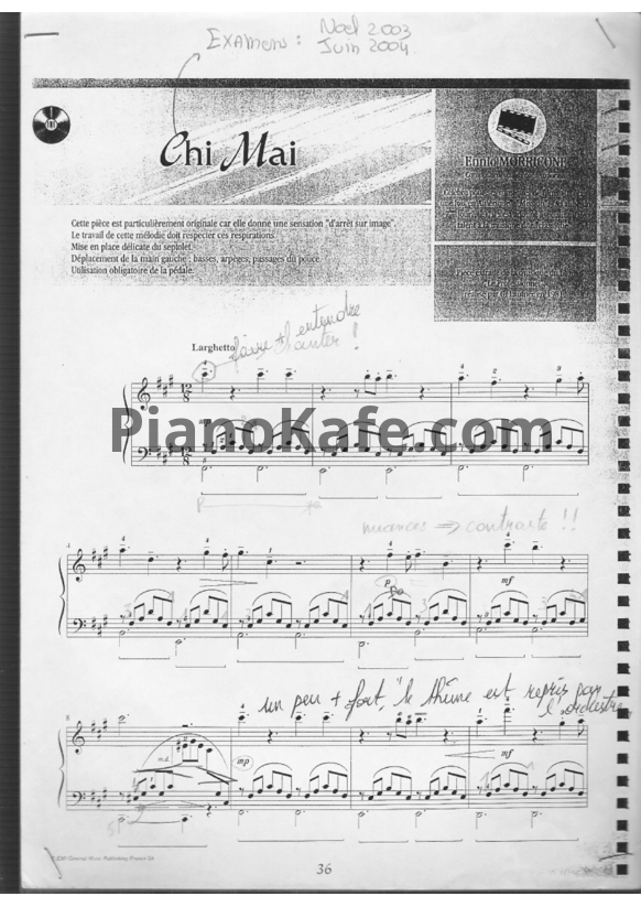 Ноты Ennio Morricone - Chi Mai (Arr.: M. Leclerc)