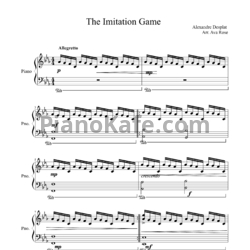 Ноты Alexandre Desplat - The imitation game - предпросмотр