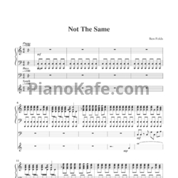Ноты Ben Folds - Not the same - предпросмотр
