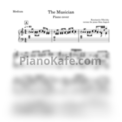 Ноты Константин Никольский - Музыкант (version for piano Dina August) - предпросмотр