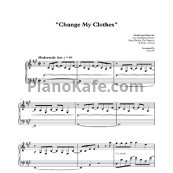 Ноты Dream & Alec Benjamin - Change my clothes - предпросмотр