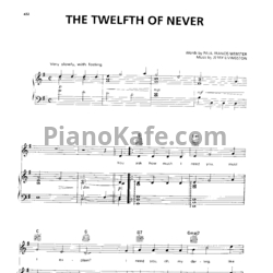 Ноты Jerry Livingston - The twelfth of never - предпросмотр