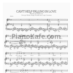 Sheets Elvis Presley - I can't help falling in love - preview