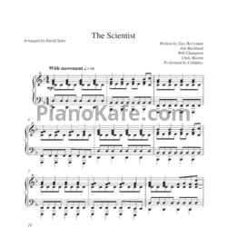 Ноты Coldplay - The scientist (Piano cover) - предпросмотр