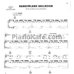 Ноты Amy Macdonald - Barrowland Ballroom - предпросмотр