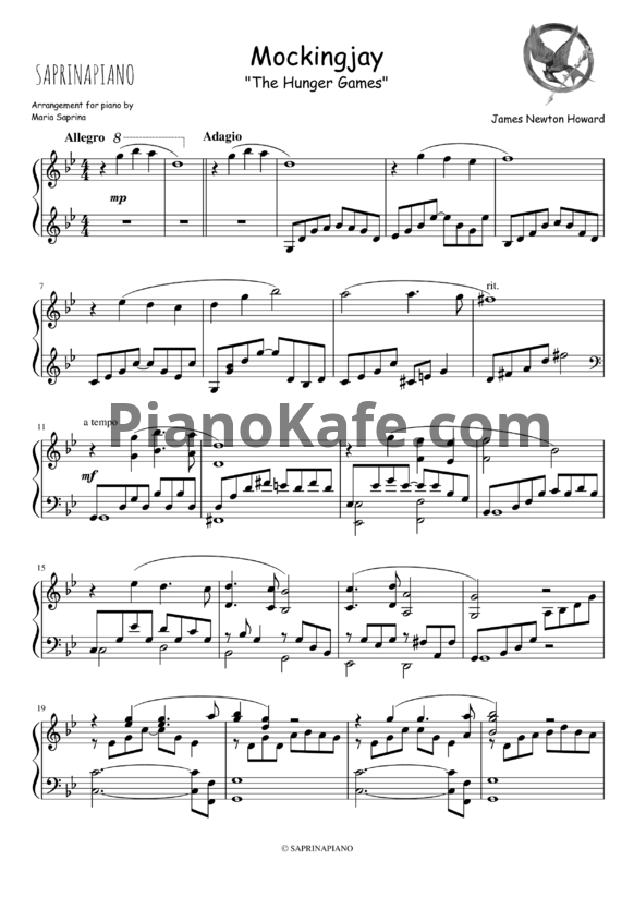 Ноты James Newton Howard - Mockingjay