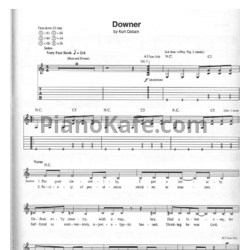 Ноты Nirvana - Downer (Guitar tabs) - предпросмотр